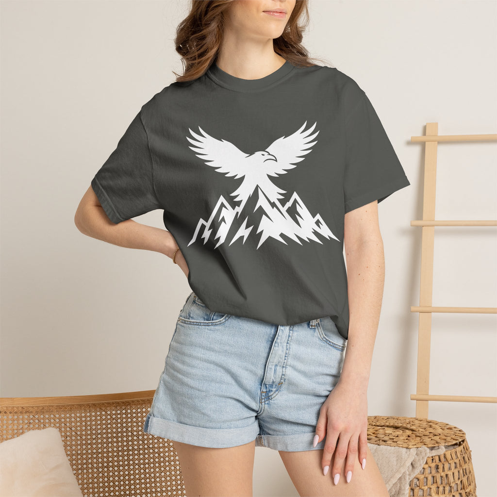 Raven Summit T-Shirt — Mountain Eagle Dark Graphic Tee