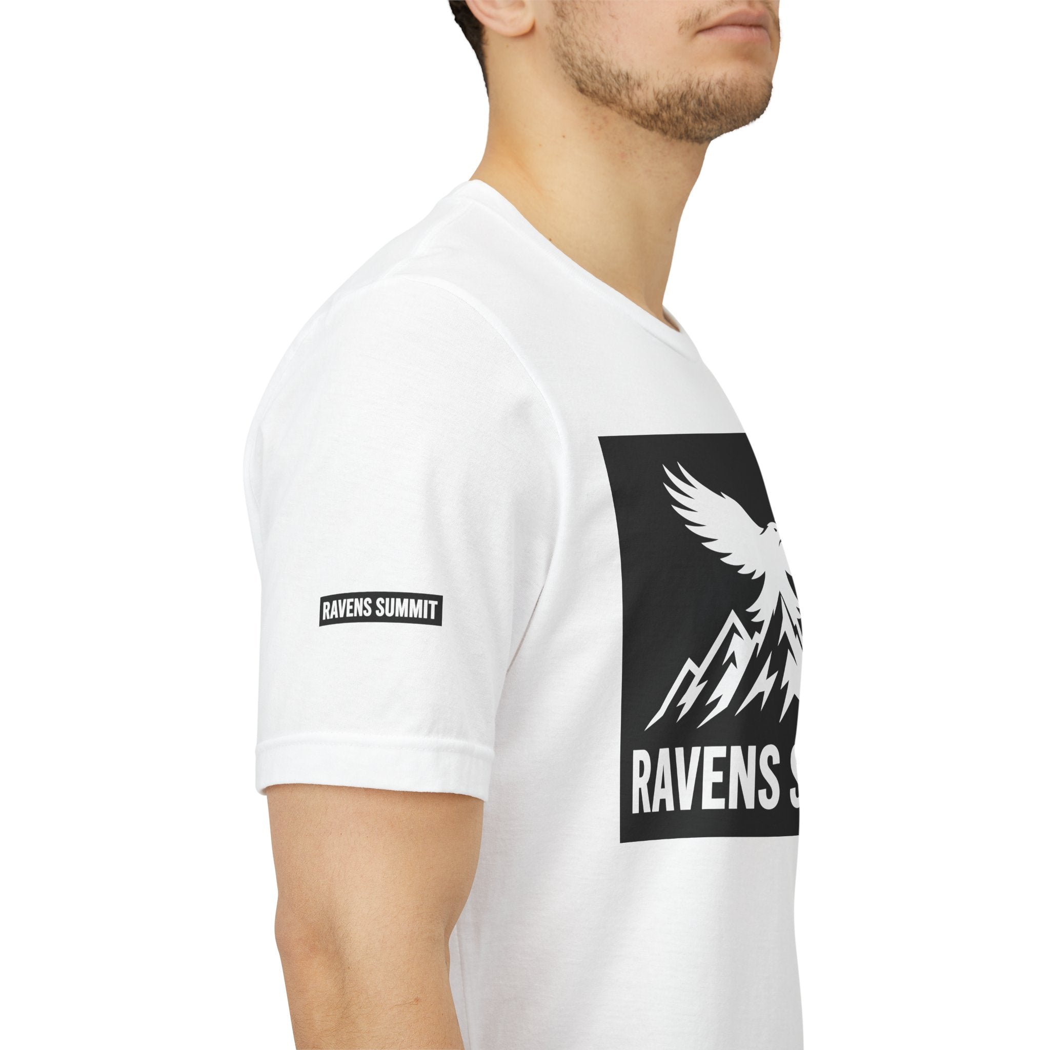 Ravens Summit T‑Shirt — Mountain Raven Graphic Tee Light