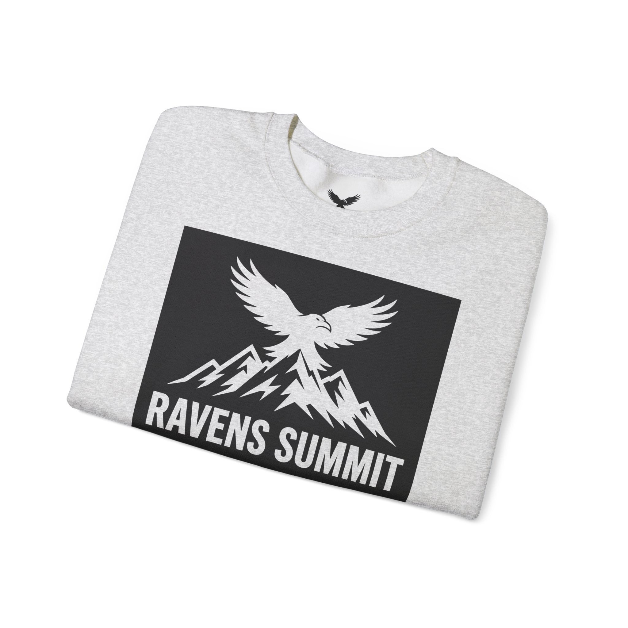 Ravens Summit Crewneck Sweatshirt — Mountain Raven Graphic Pullover