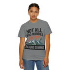 Not All Who Wander Are Lost Mountain T-Shirt — Ravens Summit Adventure Tee