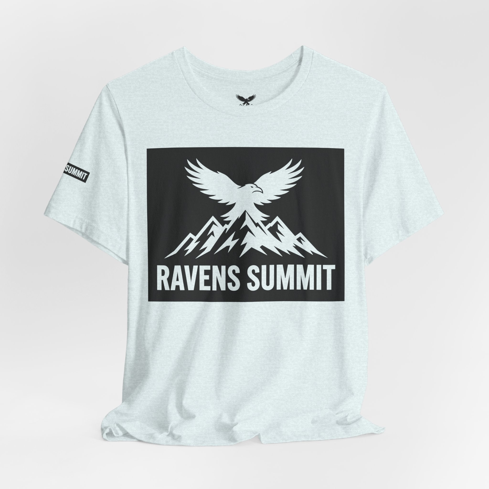 Ravens Summit T‑Shirt — Mountain Raven Graphic Tee Light