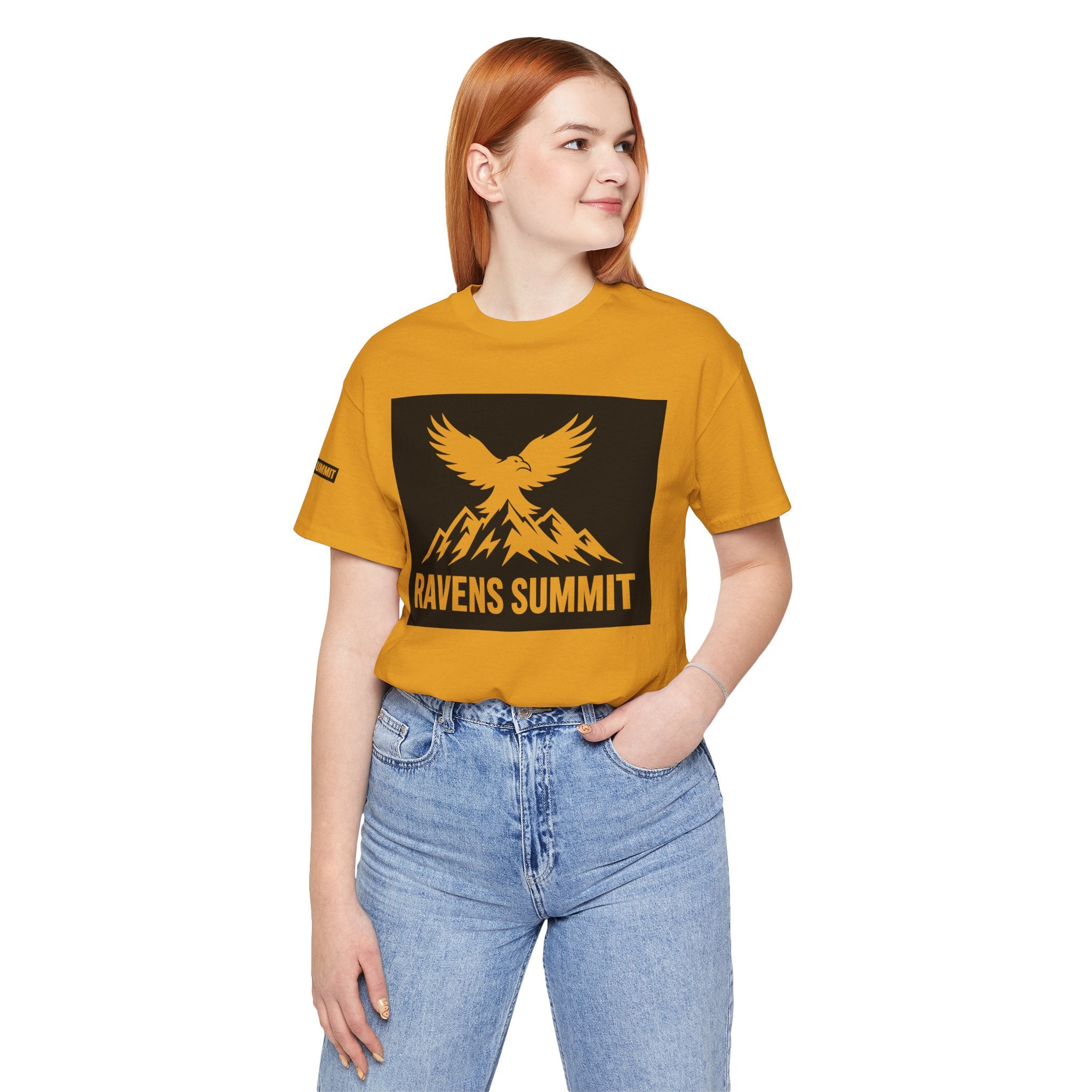 Ravens Summit T‑Shirt — Mountain Raven Graphic Tee Light