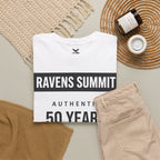 Customisable Ravens Summit 50 Years Tee — "Authentic 50 Years of Not Giving a Damn" Mountain Graphic T‑Shirt