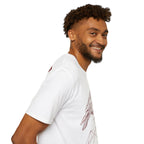 Raven Line Art T‑Shirt — Geometric Mountain Raven Sketch Tee