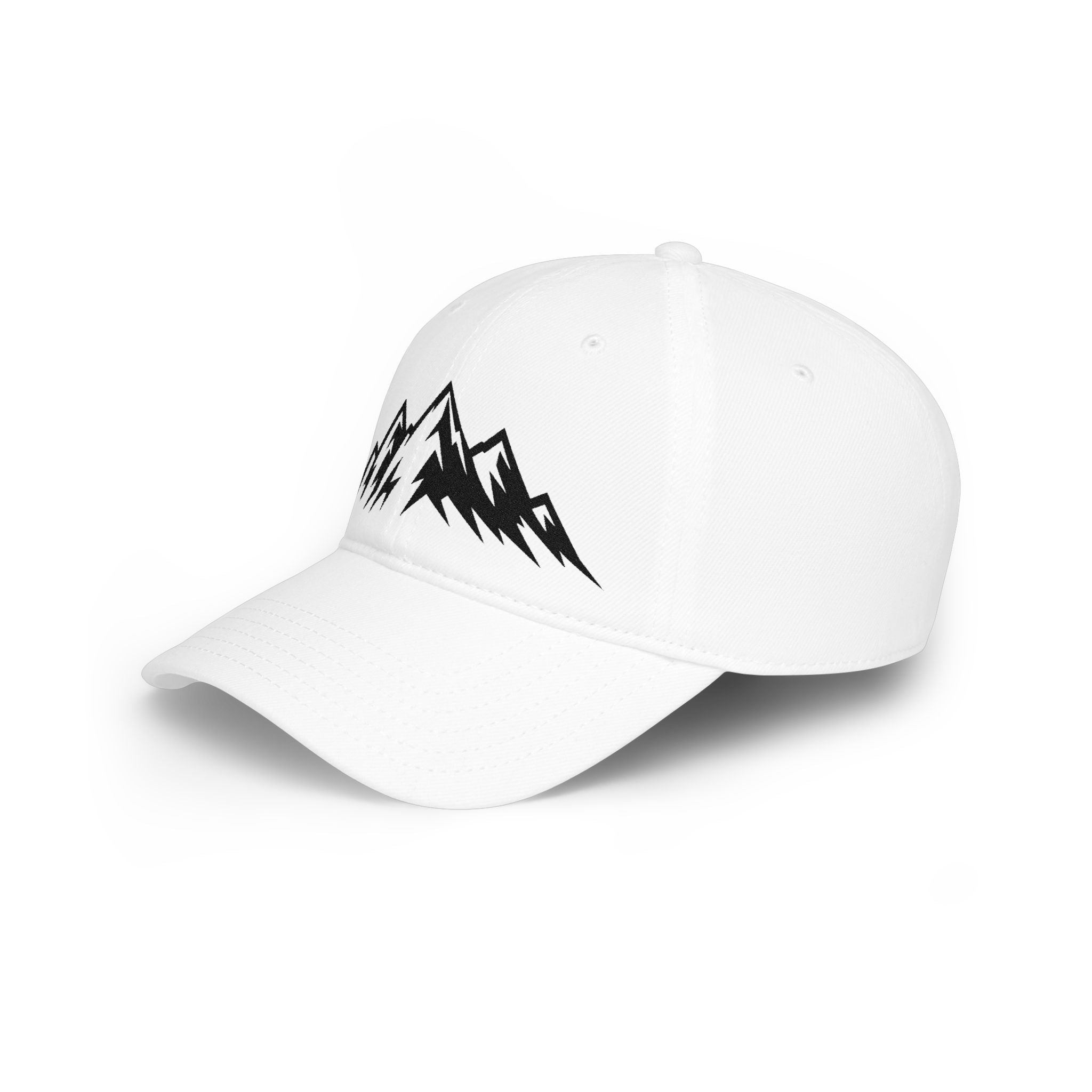 Mountain Outline Baseball Cap — Raven’s Summit Low-Profile Hat
