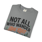 Not All Who Wander Are Lost Mountain T-Shirt — Ravens Summit Adventure Tee