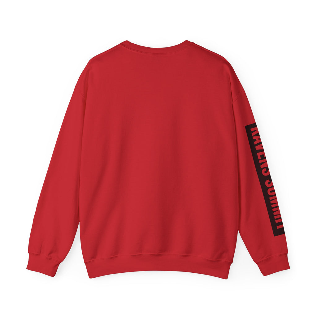 Crewneck Sweatshirt — Geometric Mountain Raven Illustration with 'Ravens Summit' Sleeve