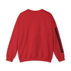 Crewneck Sweatshirt — Geometric Mountain Raven Illustration with 'Ravens Summit' Sleeve