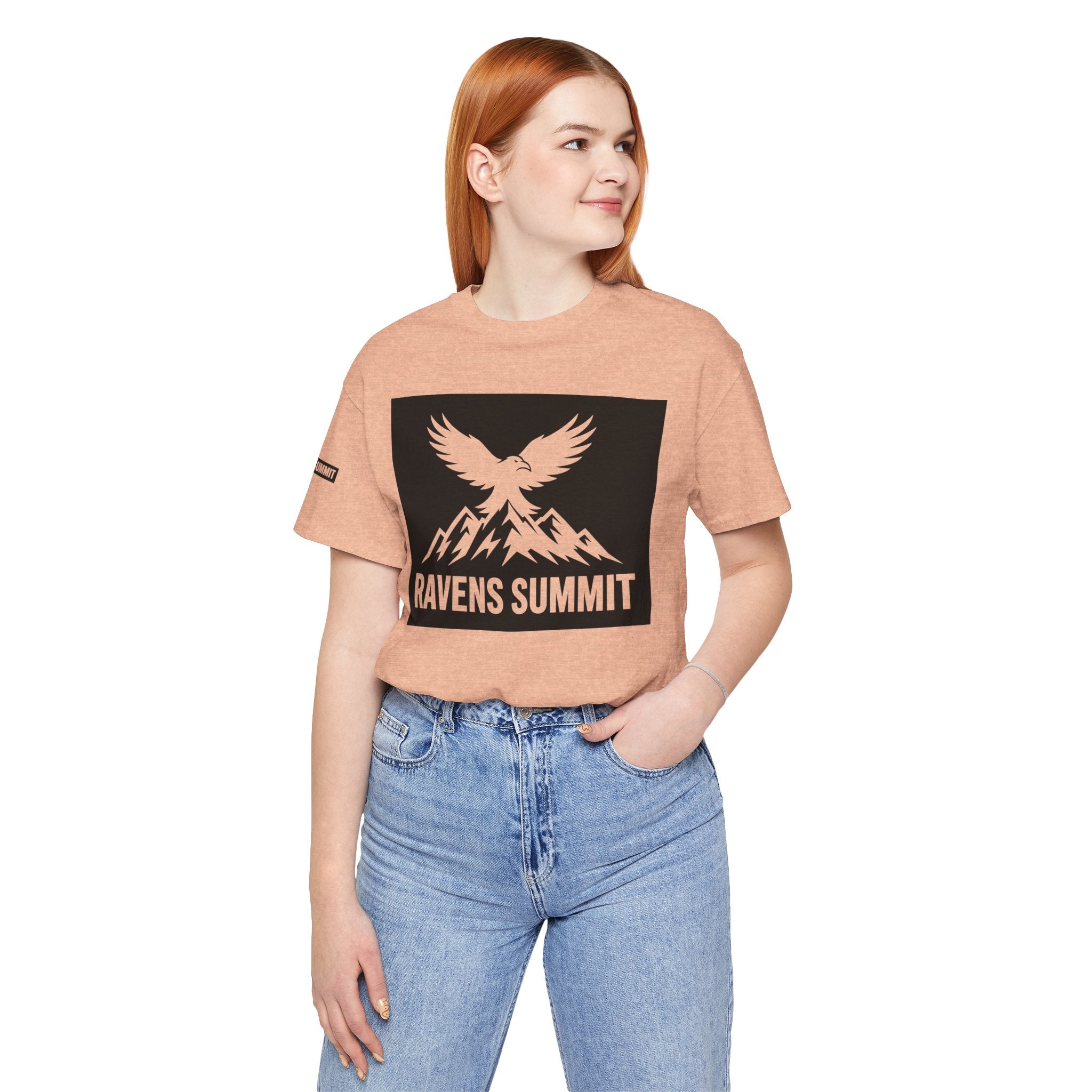 Ravens Summit T‑Shirt — Mountain Raven Graphic Tee Light