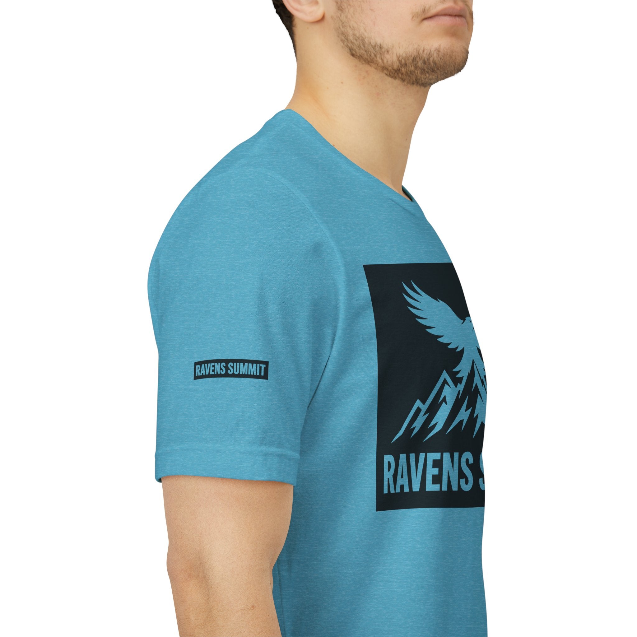 Ravens Summit T‑Shirt — Mountain Raven Graphic Tee Light