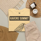 Raven Summit Tee — Minimal Mountain Raven Line Art Graphic T-Shirt