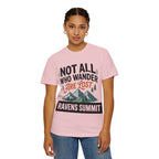 Not All Who Wander Are Lost Mountain T-Shirt — Ravens Summit Adventure Tee