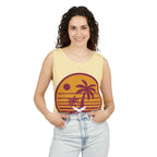Ravens Summit Sunset Palm Tank Top  — Retro Beach Vibes Graphic Tank