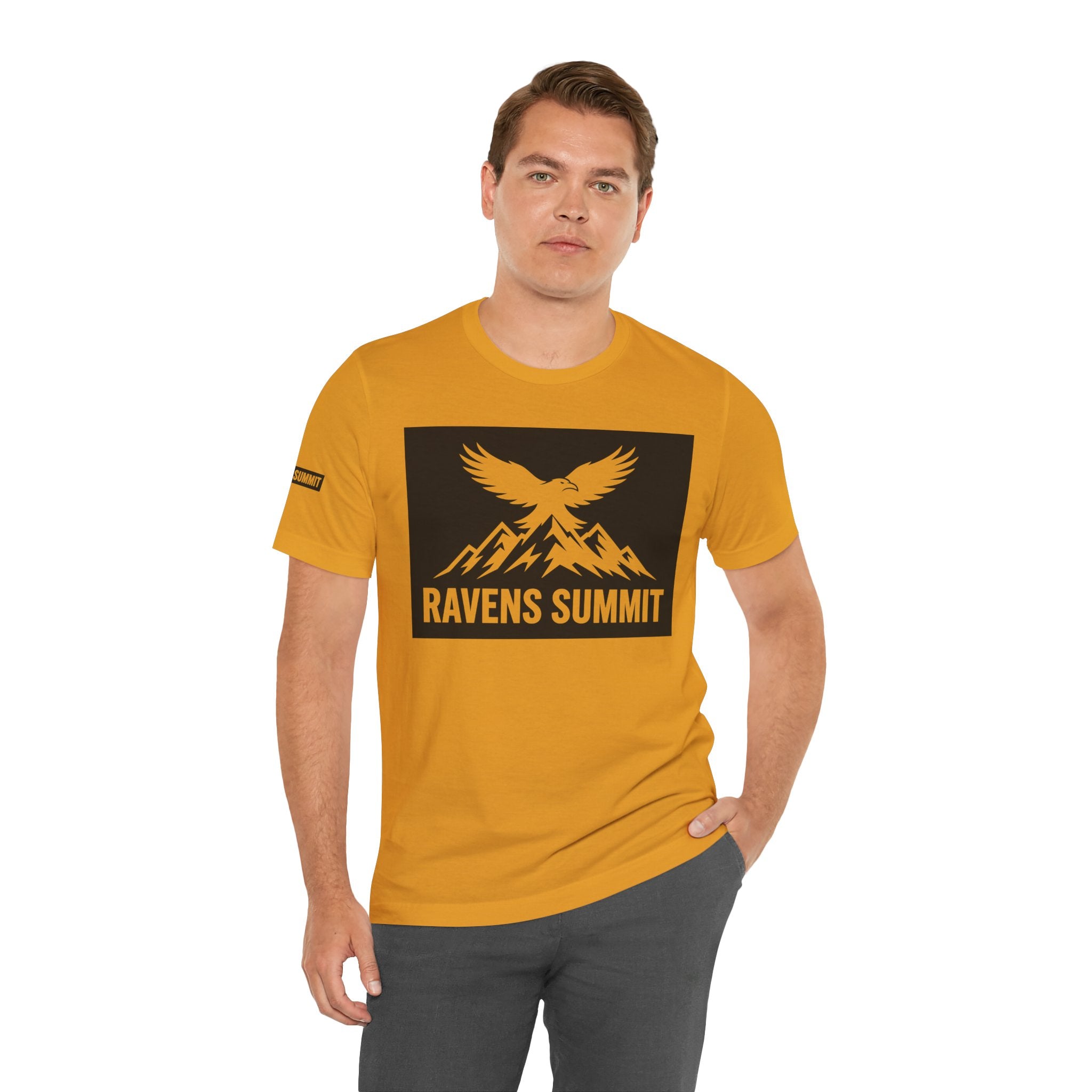 Ravens Summit T‑Shirt — Mountain Raven Graphic Tee Light
