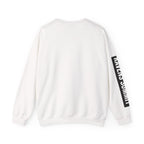 Crewneck Sweatshirt — Geometric Mountain Raven Illustration with 'Ravens Summit' Sleeve
