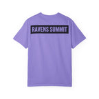 Ravens Summit Mountain T-Shirt — Eagle Over Peaks Graphic Tee Light