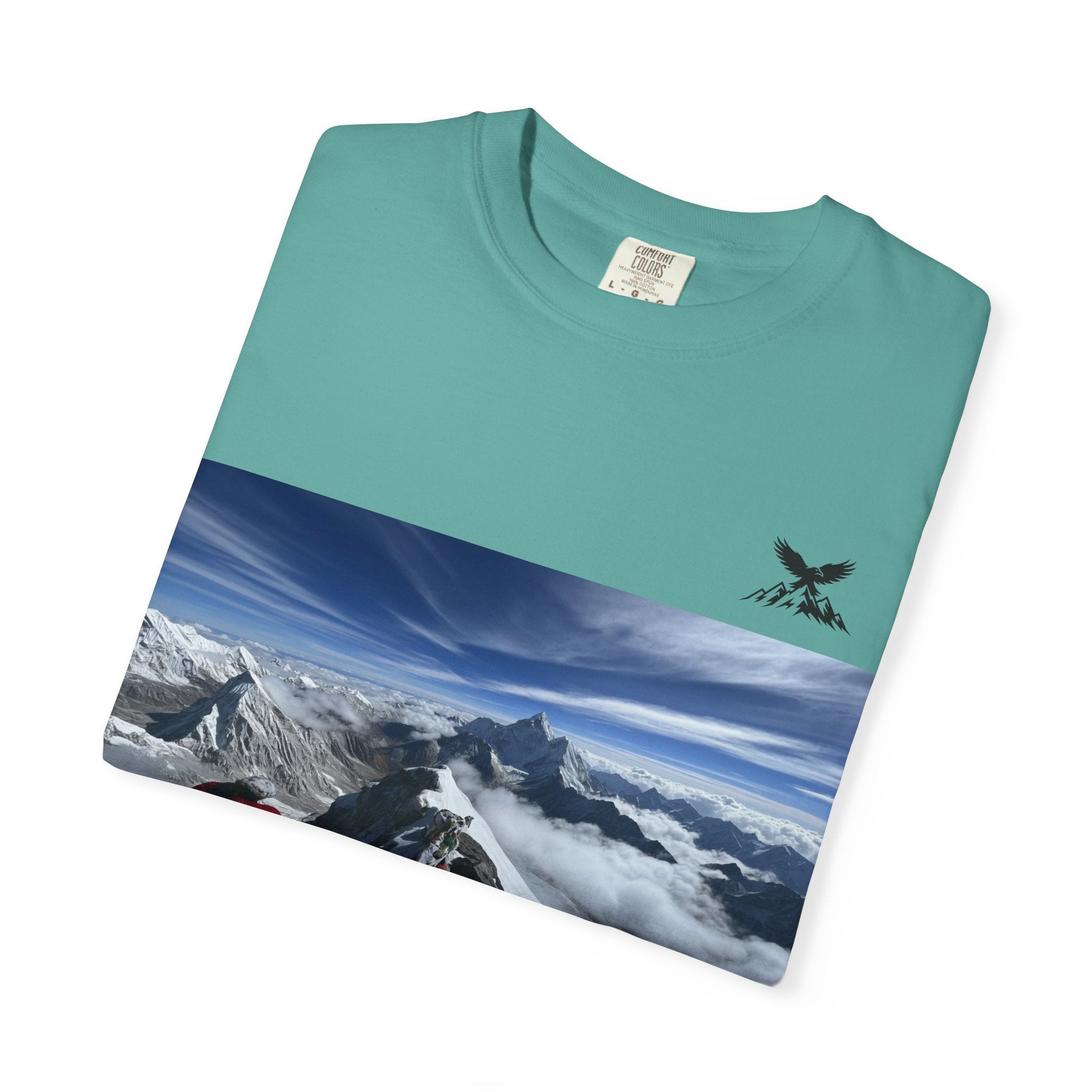 Mountain Climb Achievement Photo T-Shirt — "I Climbed Mount Everest" Adventure Tee