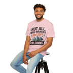 Not All Who Wander Are Lost Mountain T-Shirt — Ravens Summit Adventure Tee