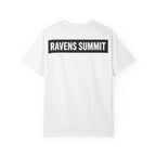 Ravens Summit Mountain T-Shirt — Eagle Over Peaks Graphic Tee Light