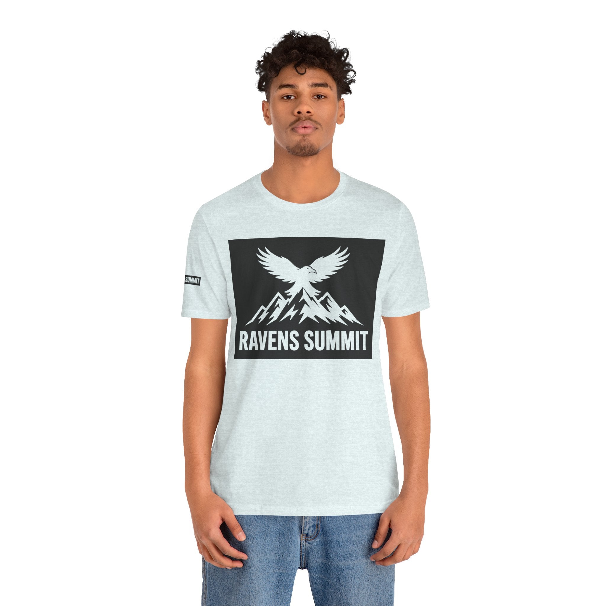 Ravens Summit T‑Shirt — Mountain Raven Graphic Tee Light