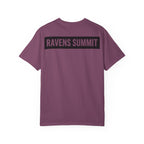 Ravens Summit Mountain T-Shirt — Eagle Over Peaks Graphic Tee Light