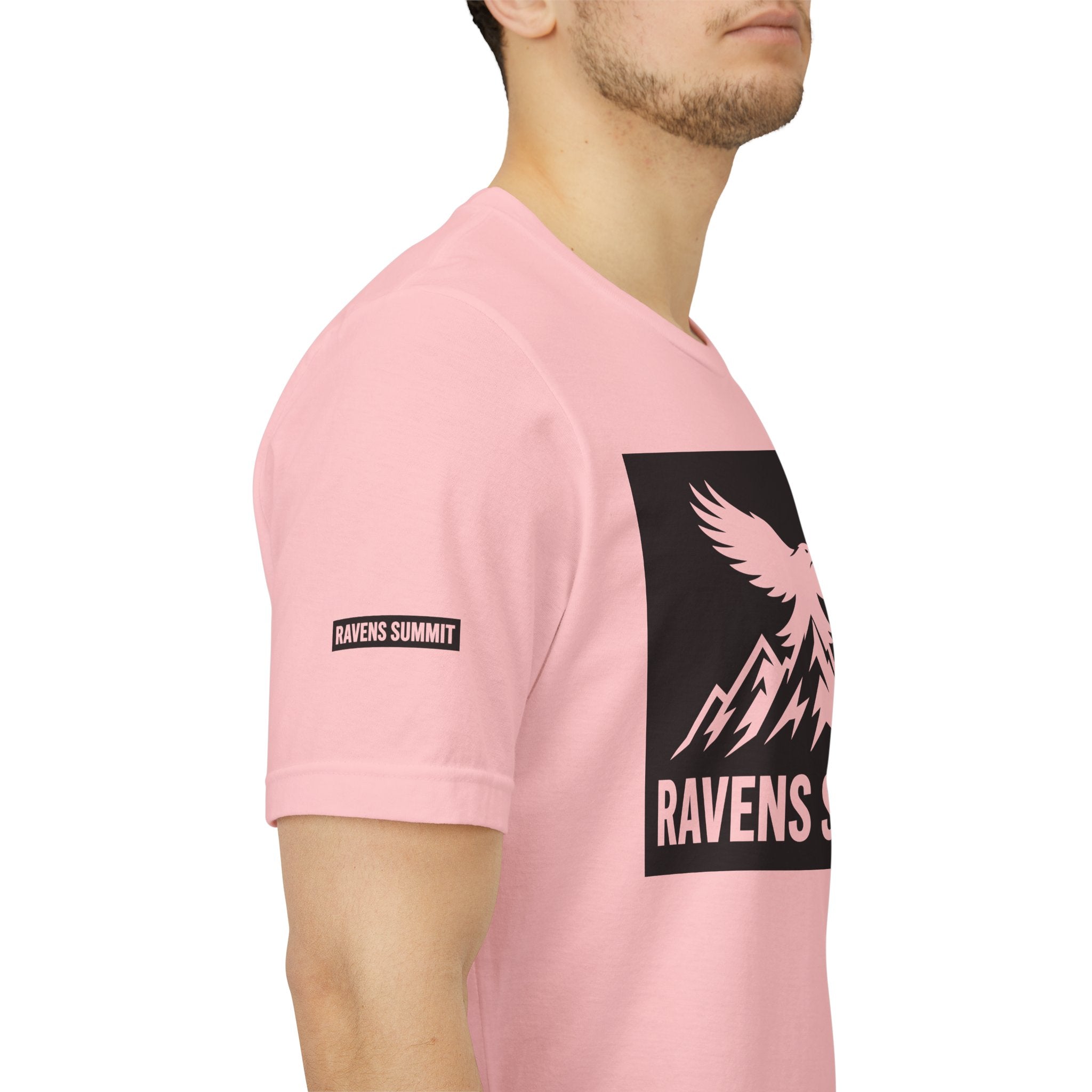 Ravens Summit T‑Shirt — Mountain Raven Graphic Tee Light