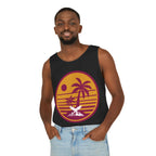 Ravens Summit Sunset Palm Tank Top  — Retro Beach Vibes Graphic Tank