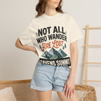 Not All Who Wander Are Lost Mountain T-Shirt — Ravens Summit Adventure Tee