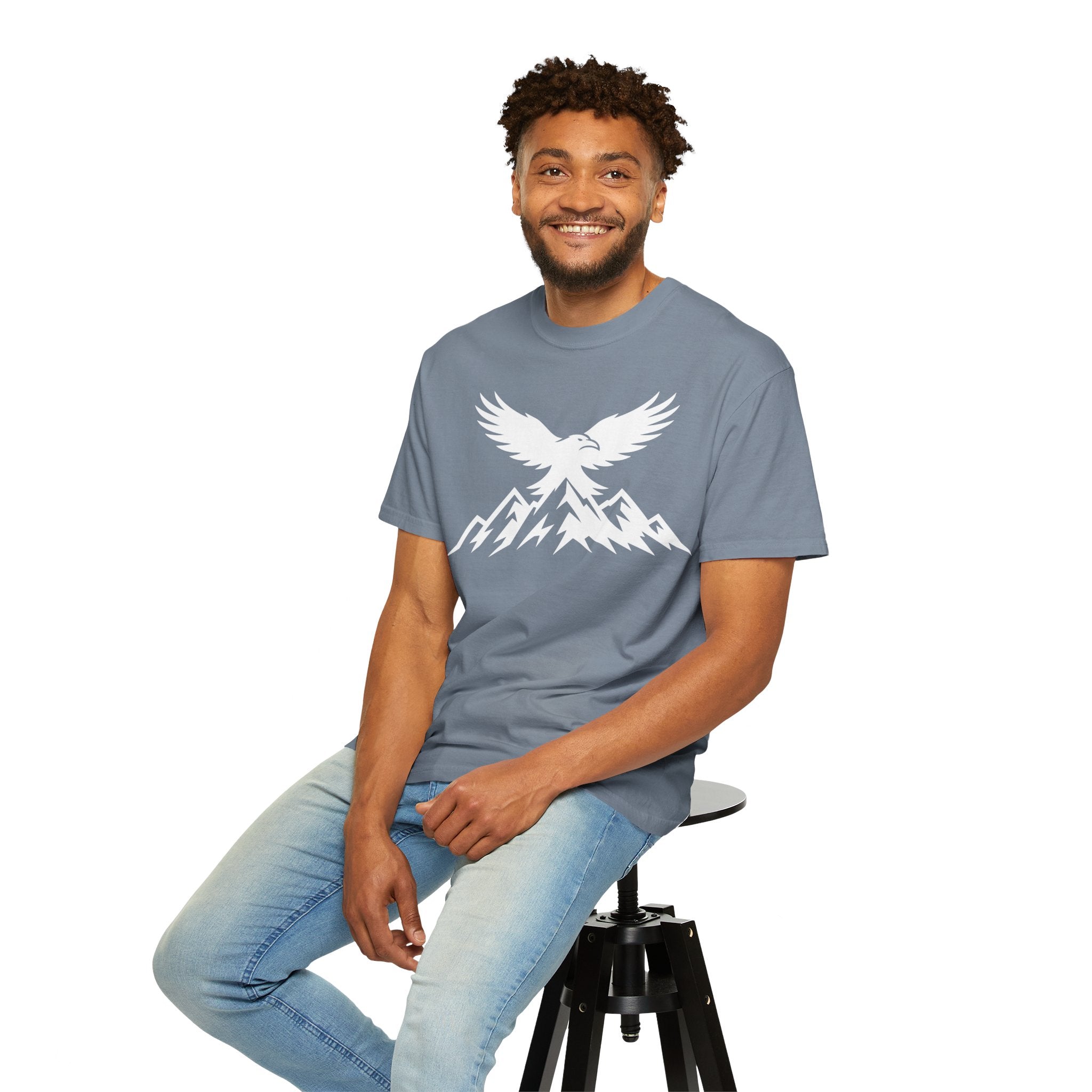 Raven Summit T-Shirt — Mountain Eagle Dark Graphic Tee