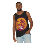 Ravens Summit Sunset Palm Tank Top  — Retro Beach Vibes Graphic Tank