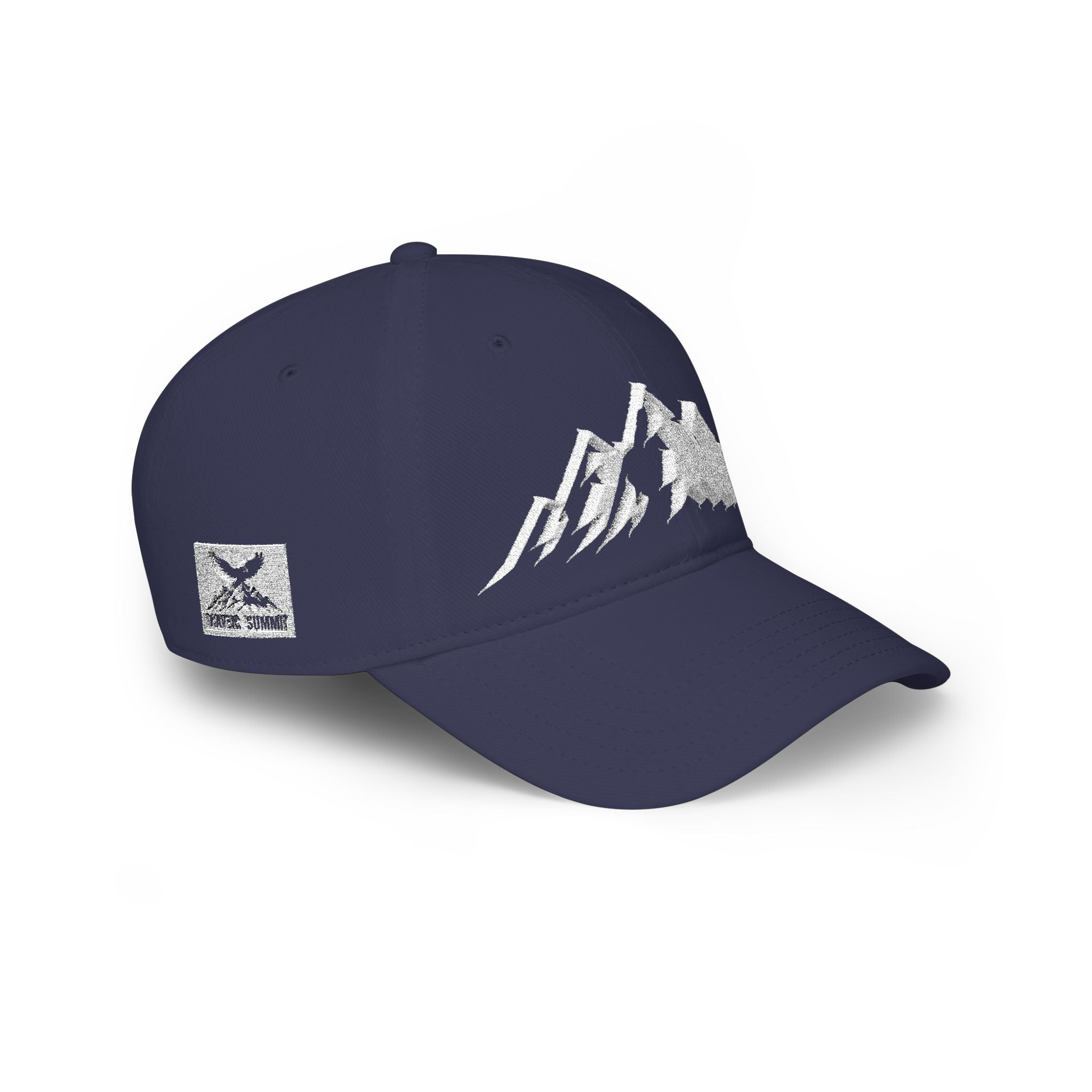 Mountain Graphic Baseball Cap — Low Profile Outdoor Hat Dark