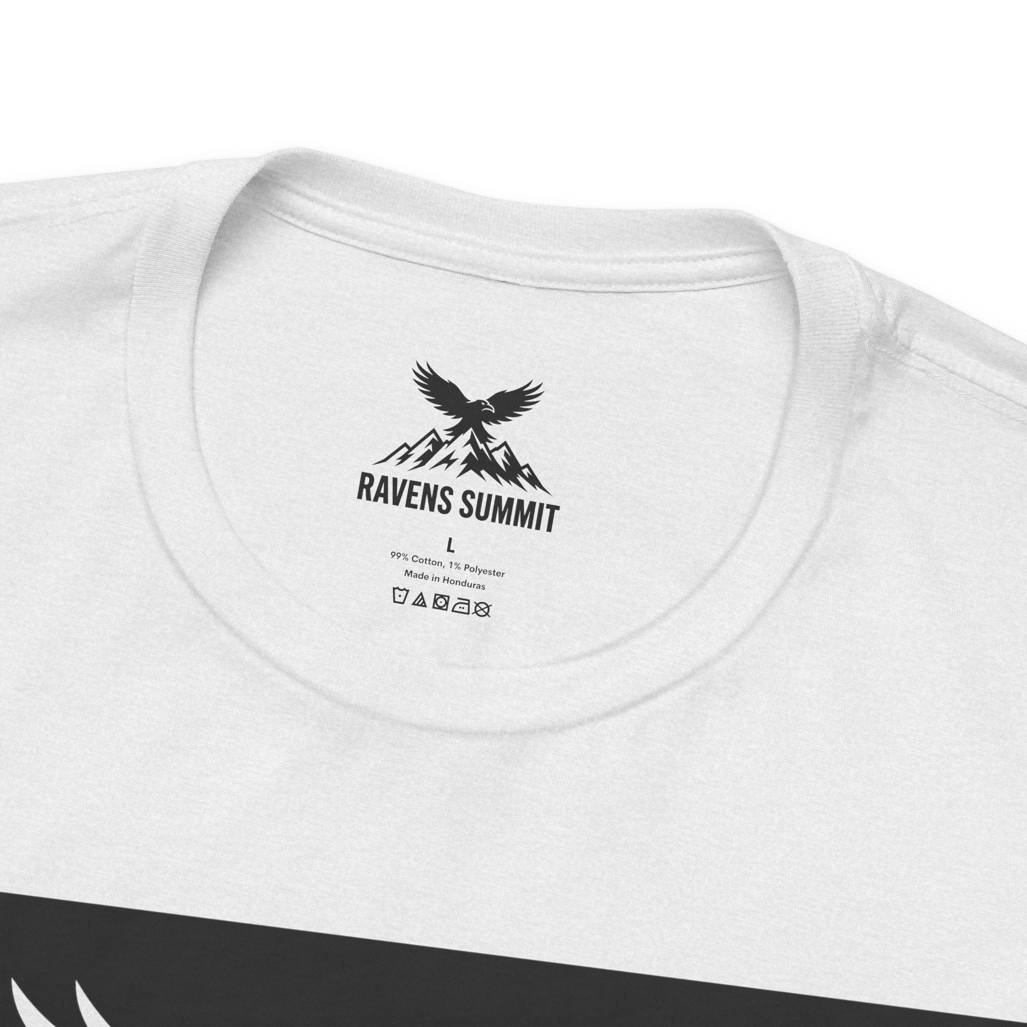 Ravens Summit T‑Shirt — Mountain Raven Graphic Tee Light