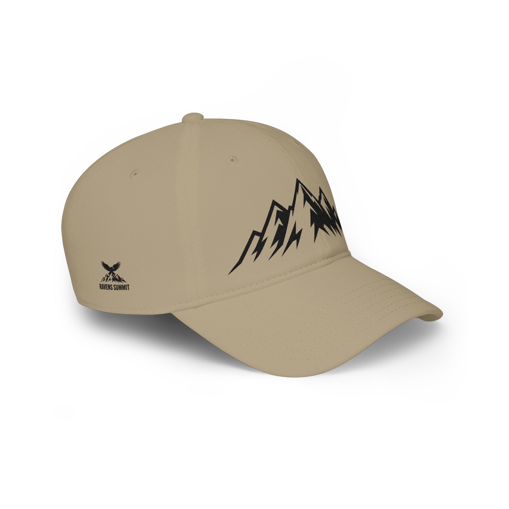 Mountain Outline Baseball Cap — Raven’s Summit Low-Profile Hat