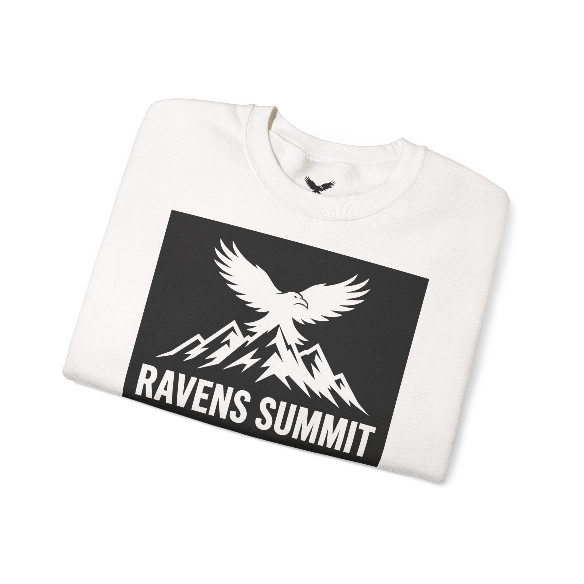 Ravens Summit Crewneck Sweatshirt — Mountain Raven Graphic Pullover
