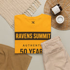 Customisable Ravens Summit 50 Years Tee — "Authentic 50 Years of Not Giving a Damn" Mountain Graphic T‑Shirt