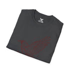 Geometric Raven Tee — Minimal Line Art Constellation T Shirt