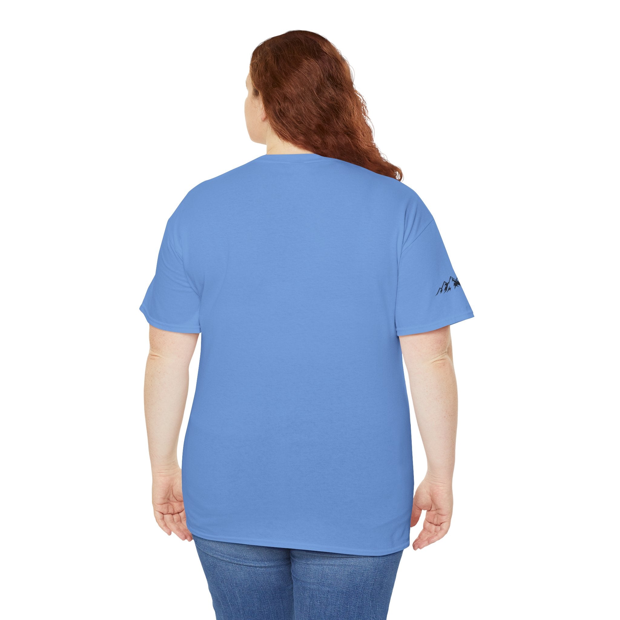 Raven Summit Tee — Minimal Mountain Raven Line Art Graphic T-Shirt