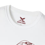 Raven Line Art T‑Shirt — Geometric Mountain Raven Sketch Tee