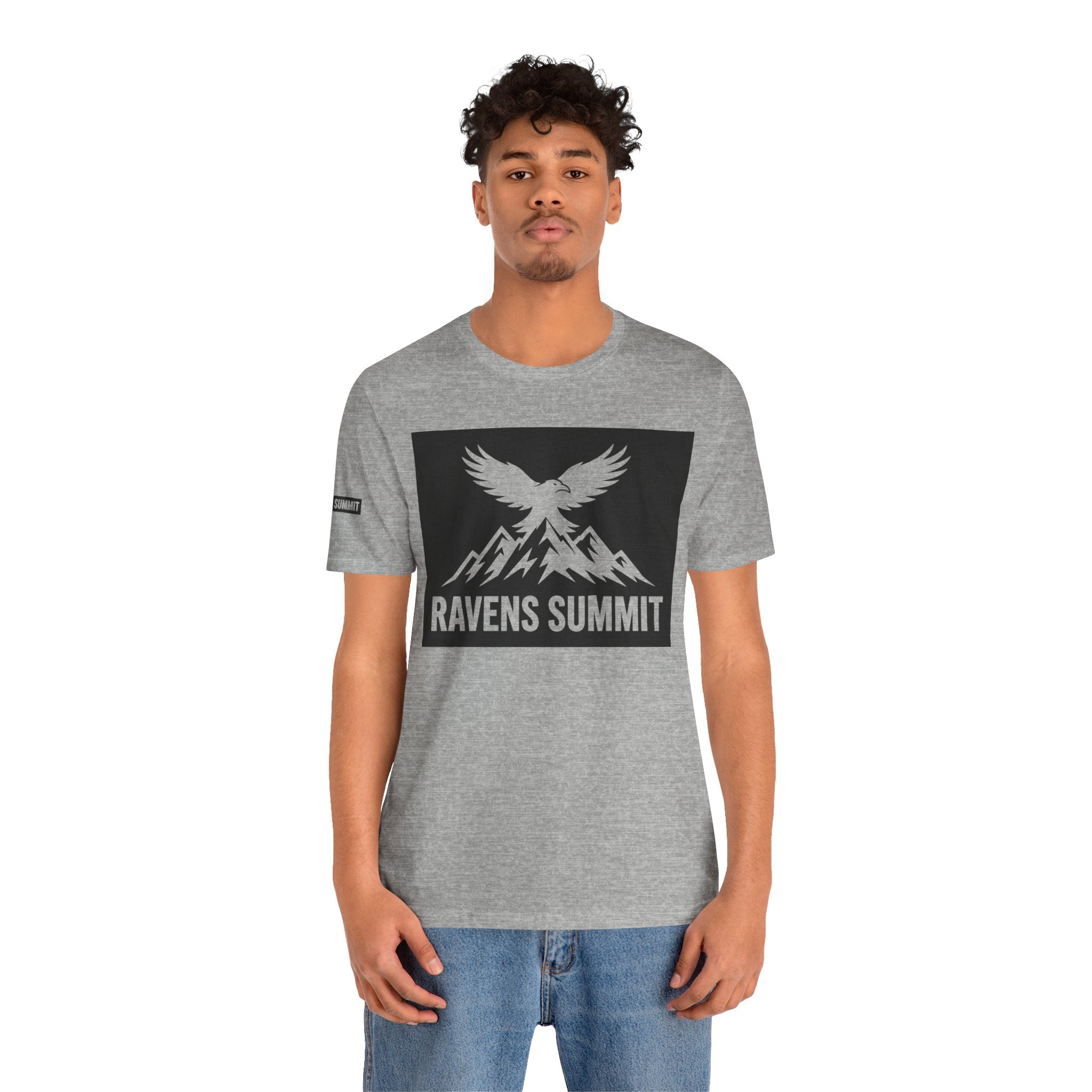 Ravens Summit T‑Shirt — Mountain Raven Graphic Tee Light