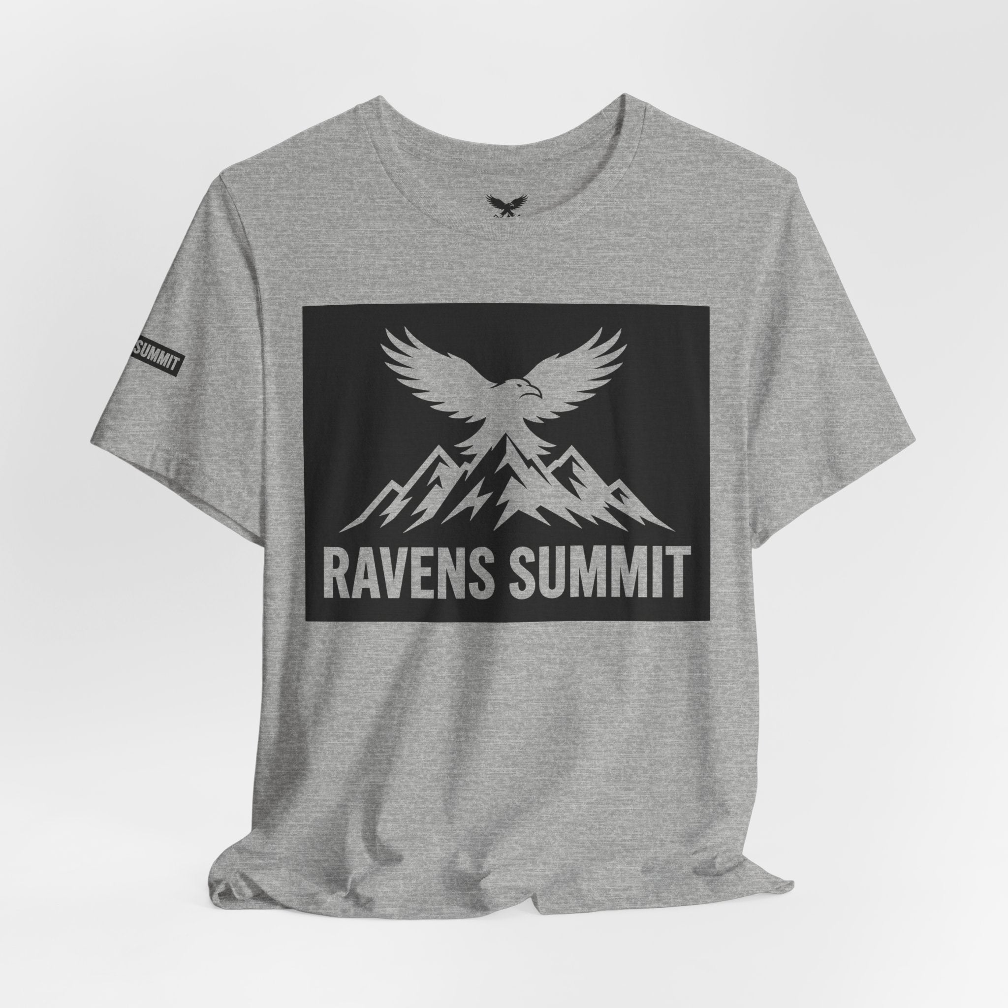 Ravens Summit T‑Shirt — Mountain Raven Graphic Tee Light