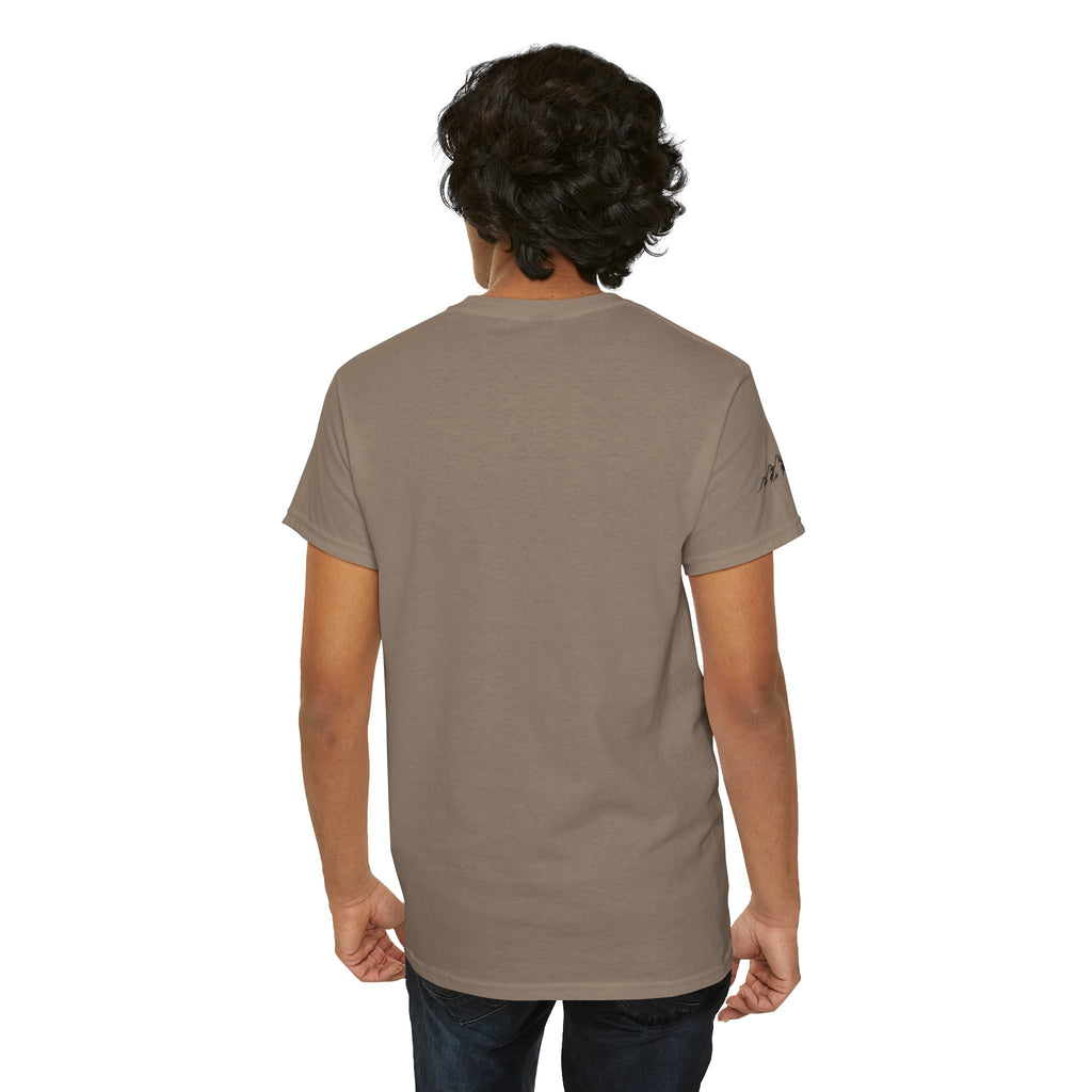 Raven Summit Tee — Minimal Mountain Raven Line Art Graphic T-Shirt