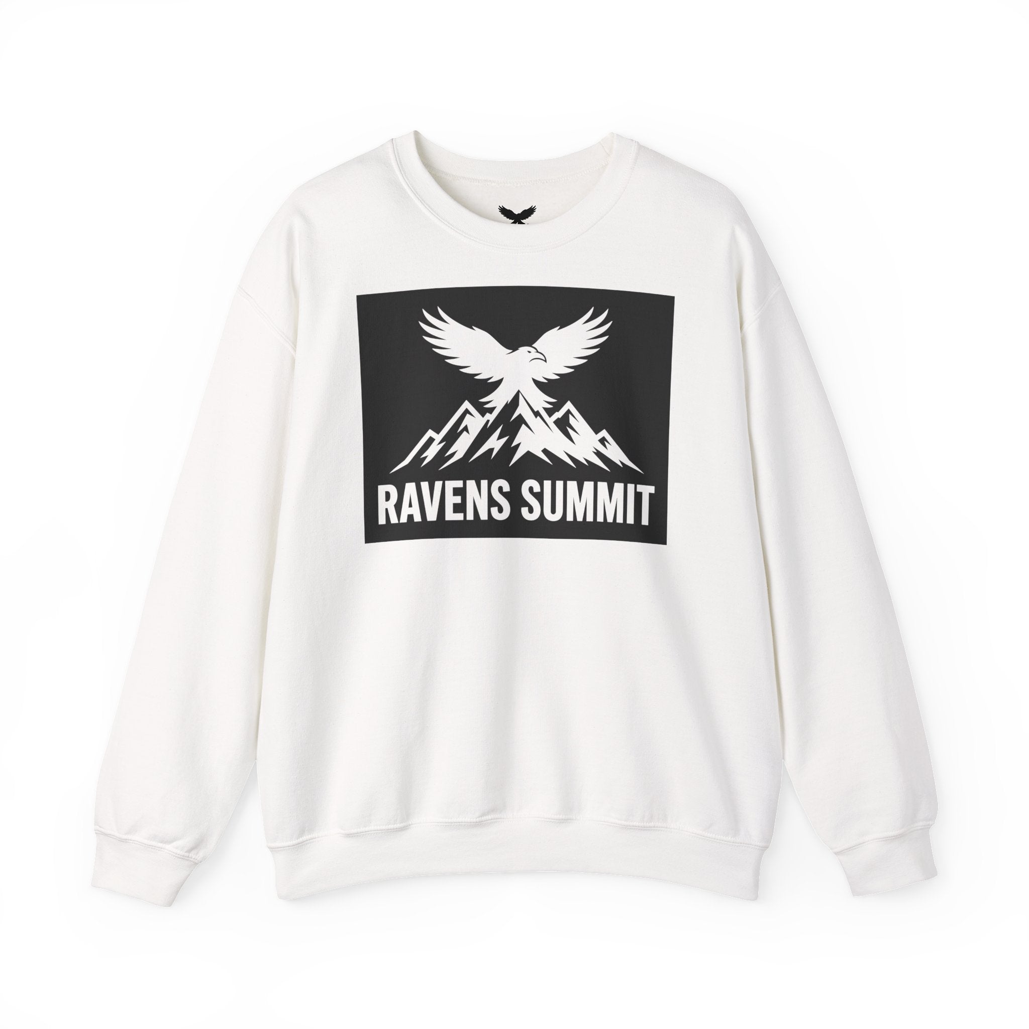 Ravens Summit Crewneck Sweatshirt — Mountain Raven Graphic Pullover