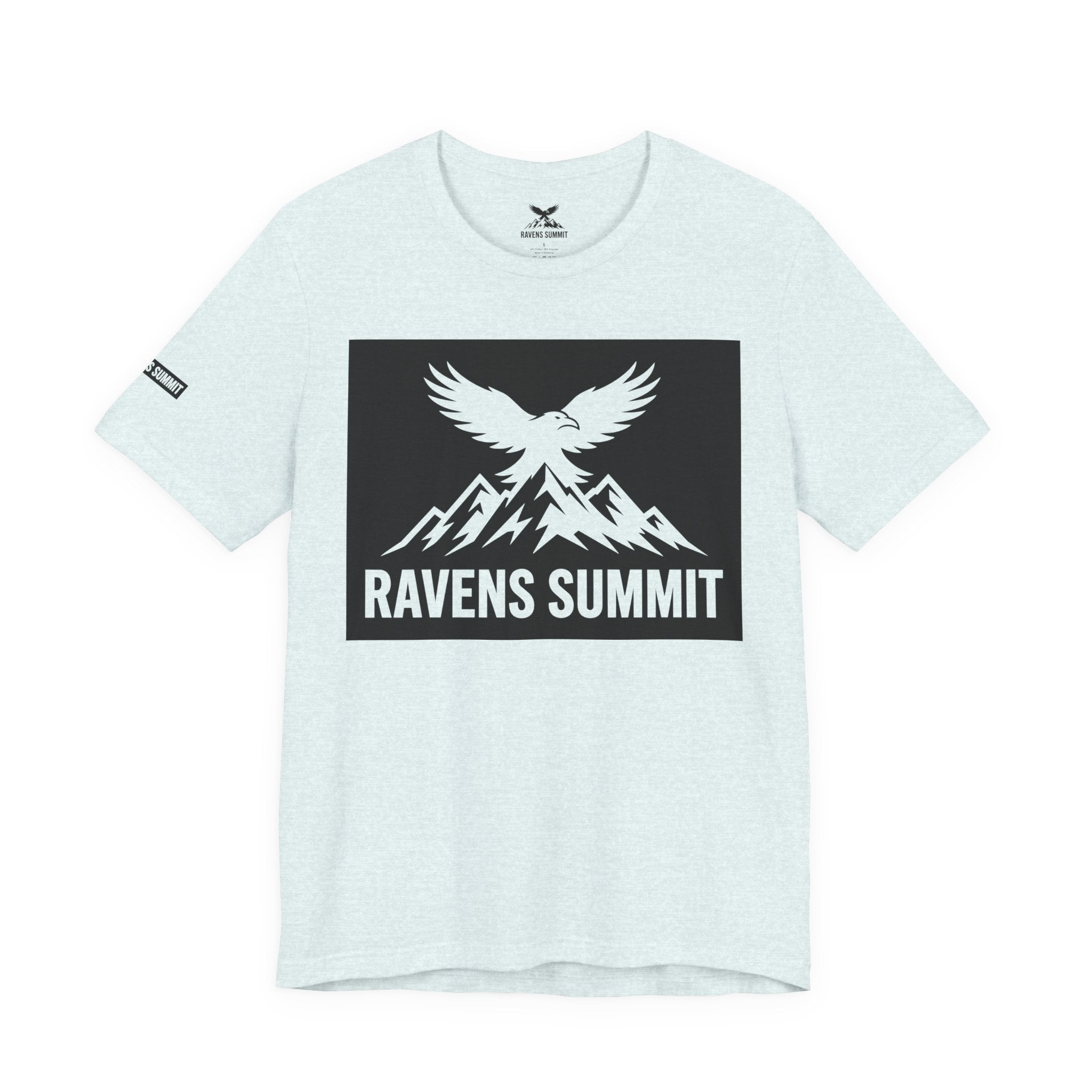 Ravens Summit T‑Shirt — Mountain Raven Graphic Tee Light