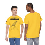 Raven Summit Tee — Minimal Mountain Raven Line Art Graphic T-Shirt
