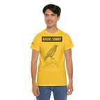 Raven Summit Tee — Minimal Mountain Raven Line Art Graphic T-Shirt
