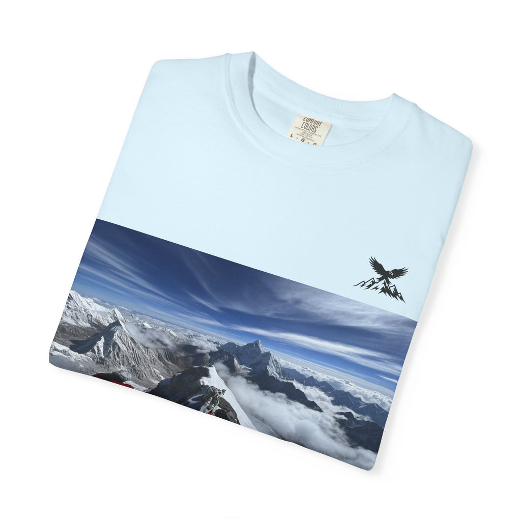 Mountain Climb Achievement Photo T-Shirt — "I Climbed Mount Everest" Adventure Tee
