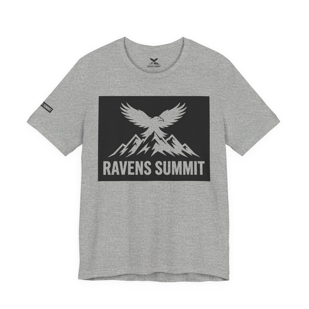 Ravens Summit T‑Shirt — Mountain Raven Graphic Tee Light