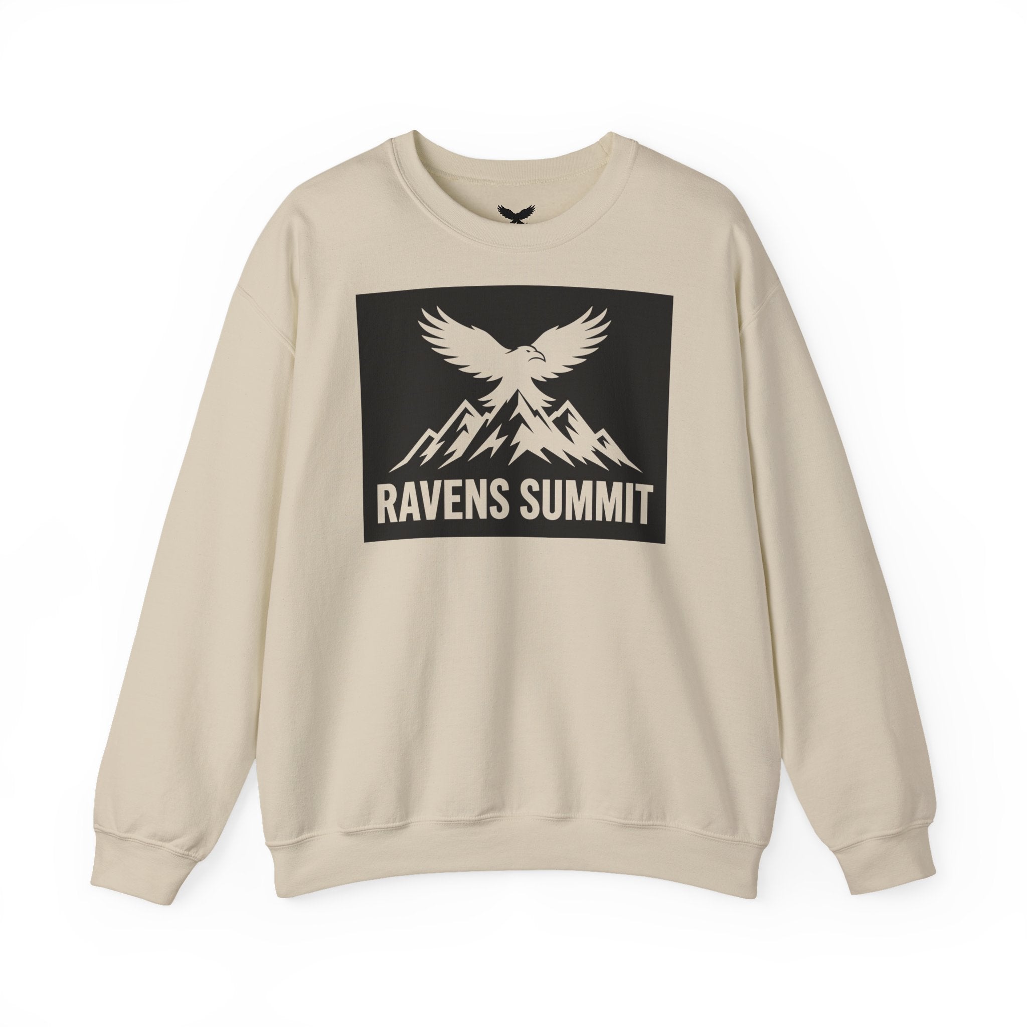 Ravens Summit Crewneck Sweatshirt — Mountain Raven Graphic Pullover