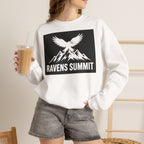 Ravens Summit Crewneck Sweatshirt — Mountain Raven Graphic Pullover