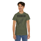 Raven Summit Tee — Minimal Mountain Raven Line Art Graphic T-Shirt